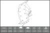 MAN 81502210015 Brake Lining Kit, drum brake